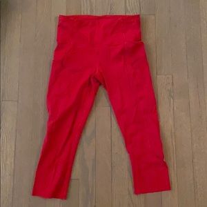 Lululemon red leggings